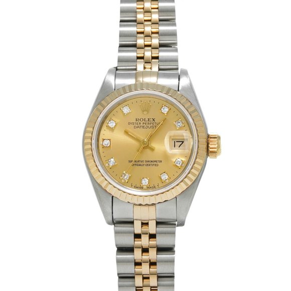 ROLEX Accessories - ROLEX Rolex Datejust 10P Diamond 69173G Ladies YG/SS Watch Automatic